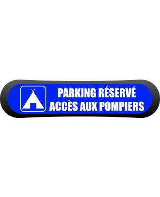 Visuel Com'park  Parking réservé accès aux pompiers