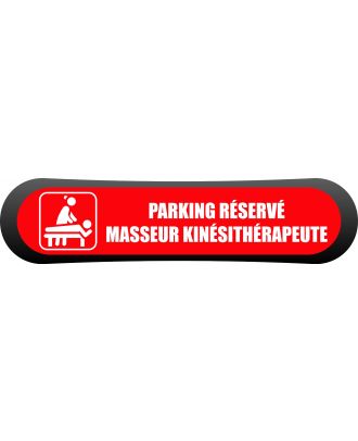 Kit - signalétique - Compark  Parking réservé masseur kinésithérapeute
