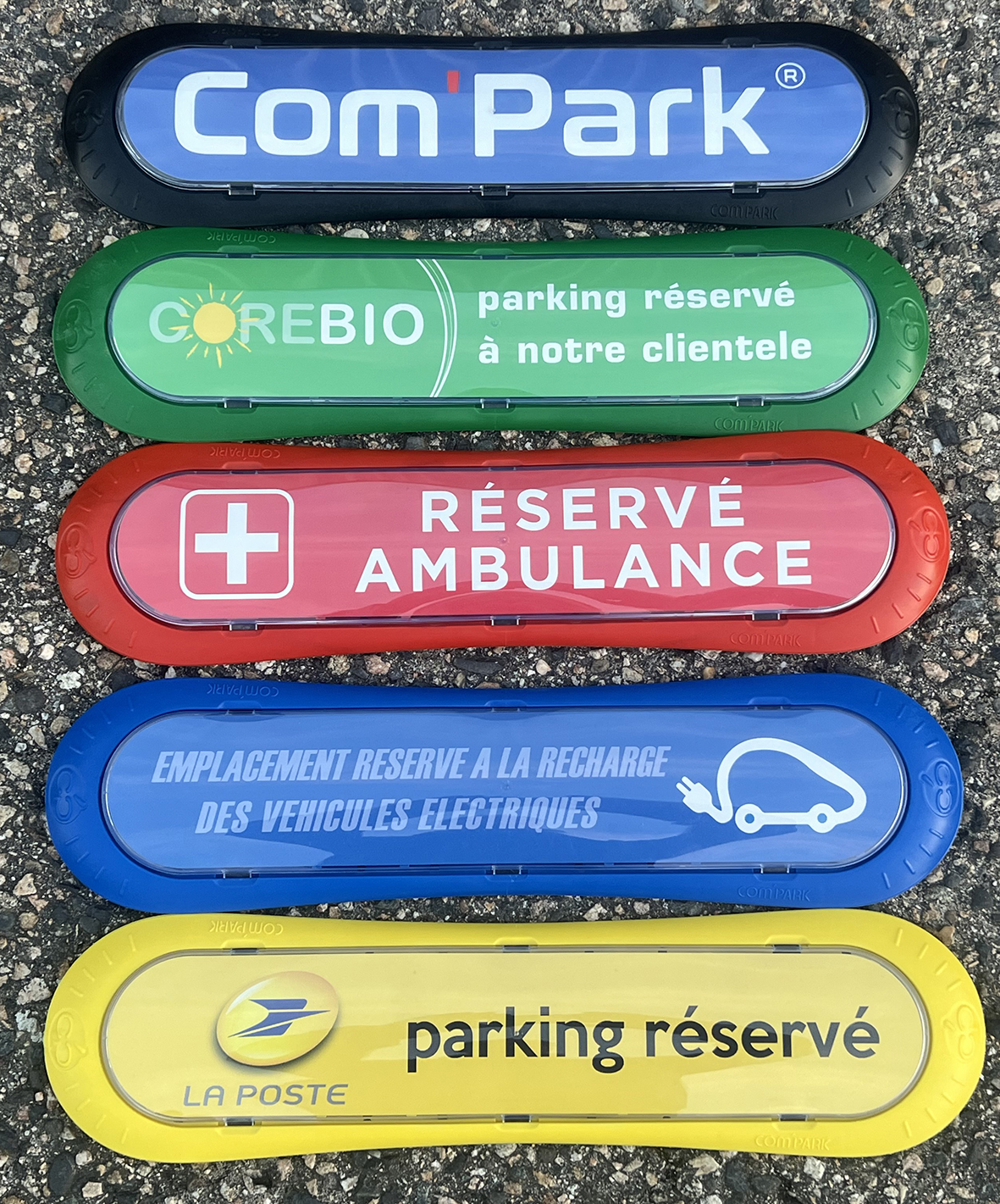 Signalétique de parking personnalisable en ligne chez Com'Park